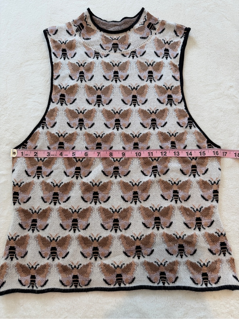 Anthropologie Sarah Gordon Maria Mock Neck Sweater Tank - Picture 7 of 9